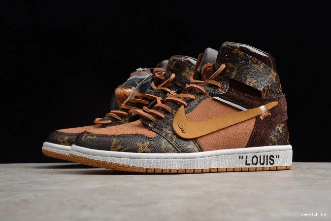 Chep Onekick OW Jordan 1 AJ1 x Off-Louis Air AQ0818-158 0715